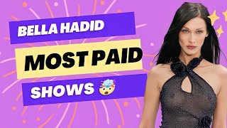 Bella Hadid's most paid shows 🤯#bellahadid #model #runway