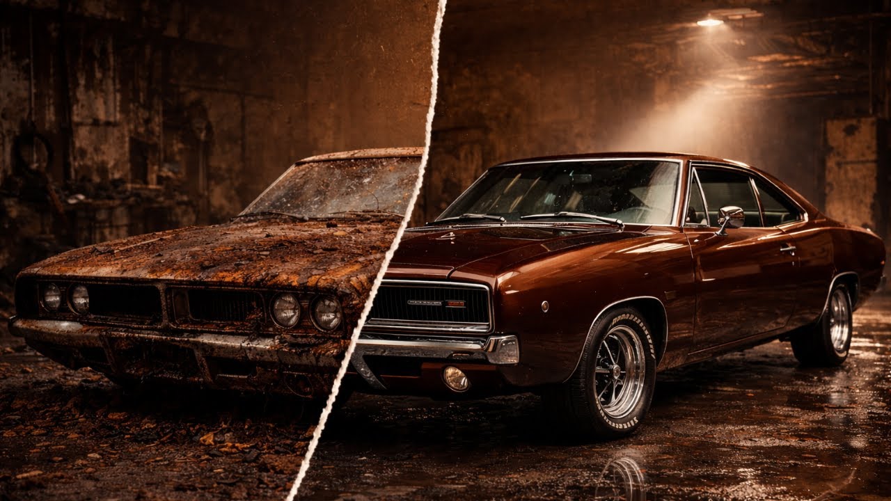 ASMR Car Restoration! Full Restoration 1969 Dodge Charger Rebuild|Charger restoration