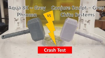Aqua 8k vs Conjure Sculpt - Hammer Crash test - 3D printing