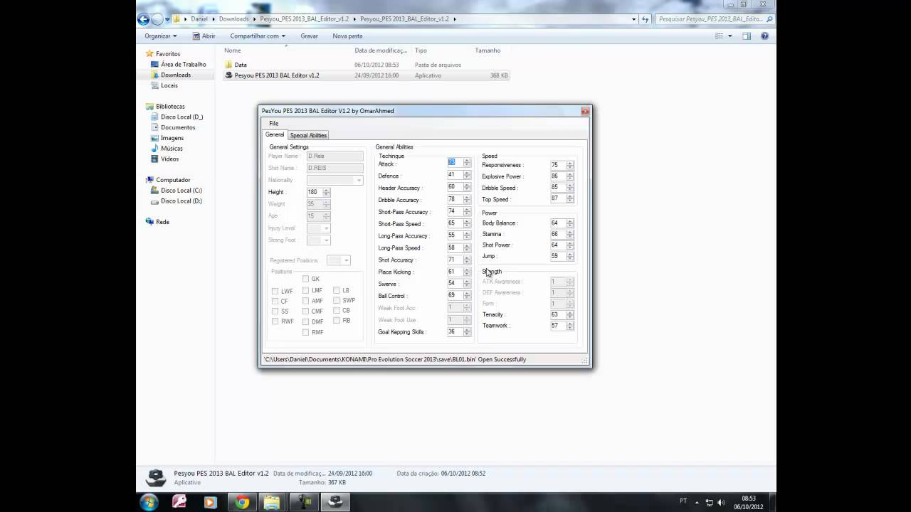 PES 2013 - Como Aumentar Atributos no Rumo ao Estrelado + Maximo de GP no PES 2013