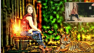 Real CB Heavy Edit Like Photoshop / Alone Girl with Tiger heavy photo manupulation / CB New Edit screenshot 2