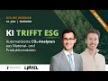 KI &amp; ESG: CO2-Analyse mit Produktionsdaten automatisieren