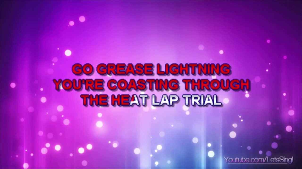 Grease Lightning lyrics at Glee speed YouTube