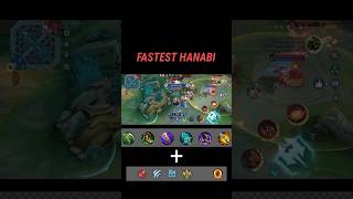 Hanabi Fastest Attack Speed Build Ever 🔥 #mlbb #shorts