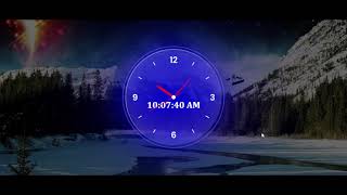 GLASSMORPHISM analogue CLOCK made with HTML,CSS and JAVASCRIPT