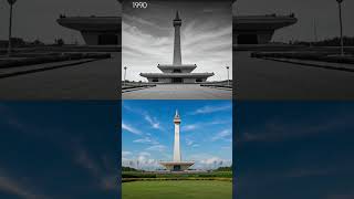 Perbedaan Monas Zaman Dulu Dan Sekarang jakarta monas duludansekarang
