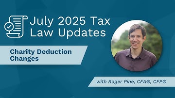 Charity Deduction Changes