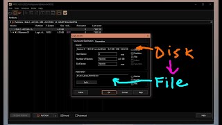 Creating a disk image (cloning) using DMDE