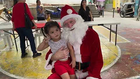 Santa Bringing Hope to Families Who Need It Most.