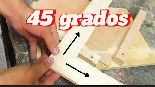 cómo hacer cortes a 45° (FÁCIL) sin maquinas by ARTE RÚSTICO DH 4,373 views 1 month ago 2 minutes, 44 seconds