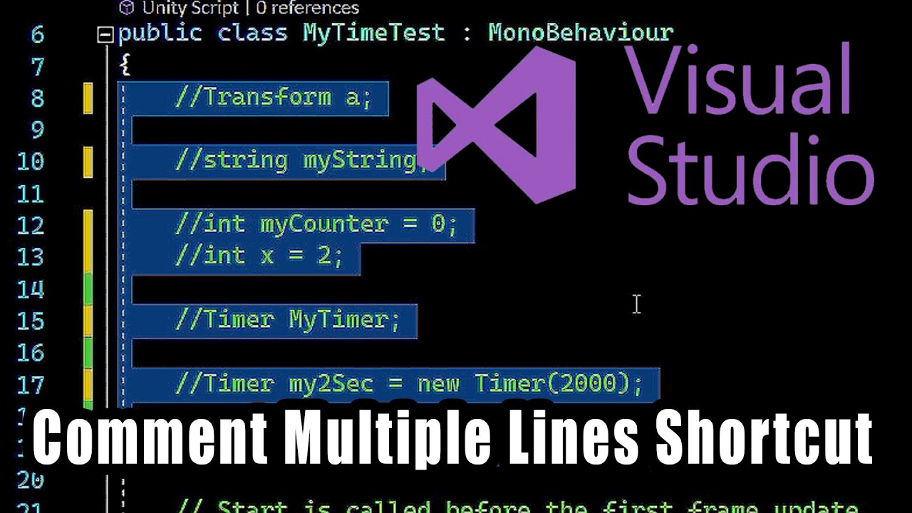 Esitellä 35+ imagen visual studio comment multiple lines