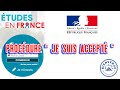 La procdure  je suis accept  campus france de a  z