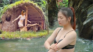 FULL VIDEO: Build a Dugout Shelter -  Girl Living Alone in the Forest | Wild Forest Life