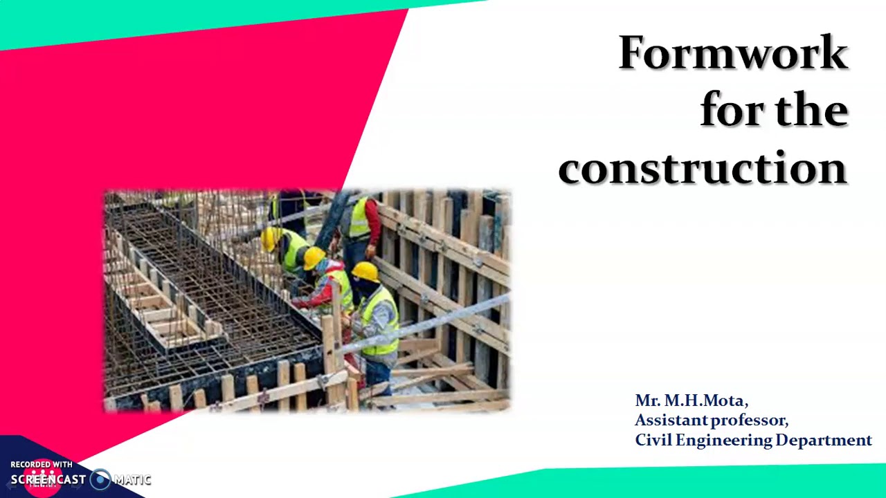 Formwork for construction