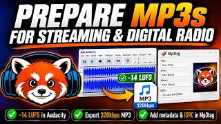 How to Prepare mp3 files for Online Radio | Audacity + Mp3tag Metadata Tutorial (including ISRC)