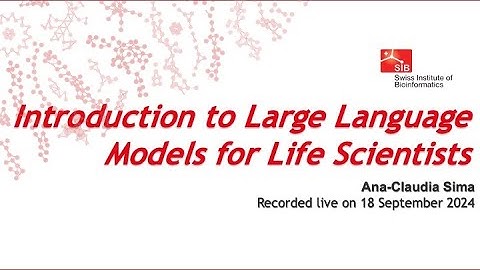 Introduction to Large Language Models for Life Scientists