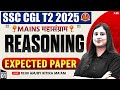 SSC CGL Tier 2 Reasoning Expected Paper | SSC CGL Mains Reasoning Practice Set by Ritika Mam