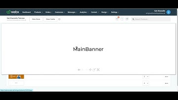 Webx ECommerce | How to upload main banners