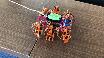 Hexapod v2 - walking with FRUND (walking forward then walking sideway and diagonal)
