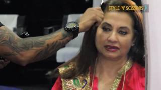 Salma Agha ( Actress ) at #stylenscissors