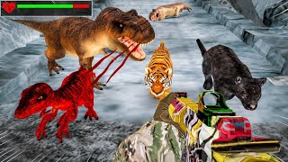 Ultimate Dino Hunter Battle 🦖 Tiger vs T-Rex vs Panther Gameplay | Wild Animal Shooting Game screenshot 4