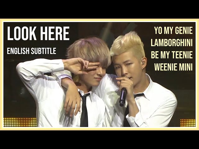 BTS - Look Here from The Red Bullet Tour 2015 (stage mix) [ENG SUB] [Full HD] class=