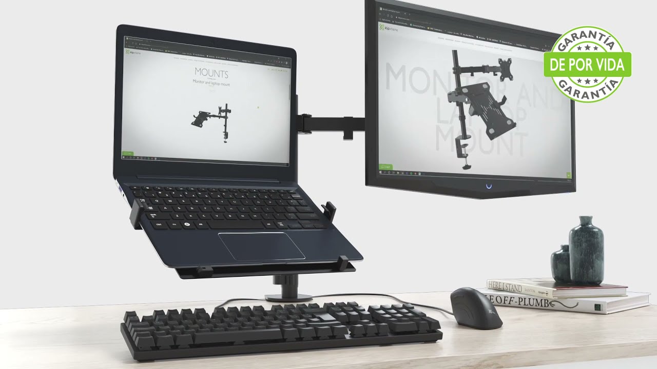 Mount-It! Soporte triple para monitor con base independiente | Soporte de  escritorio para pantalla de computadora para monitores de hasta 27  pulgadas