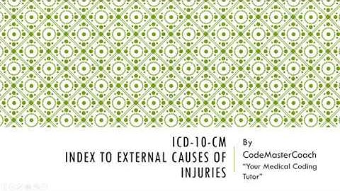 External Cause of Injury Coding with Examples