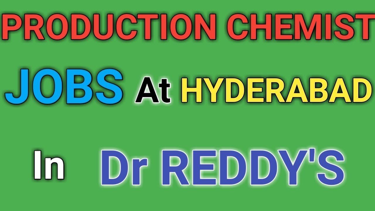 Production Chemist JOB Interviews in Dr Reddys at Hyderabad || Pharma ...