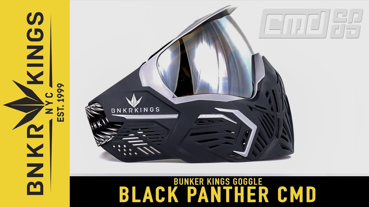 Bunkerkings CMD Paintball Goggle Black Panther Addicted to Black