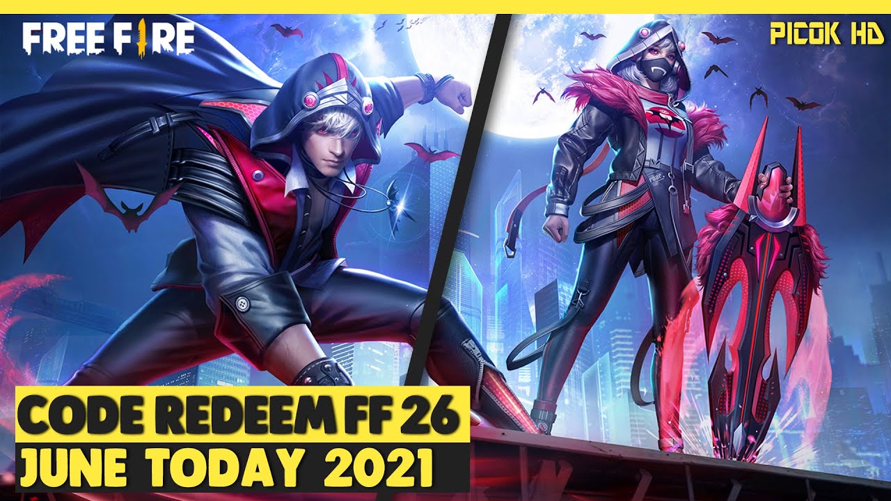 Коды погашения Free Fire 26 июня 2021 г.