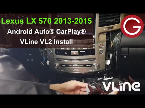 Lexus LX570 2013-2015 Car Stereo Removal and VLine Infotainment and Navigation Install