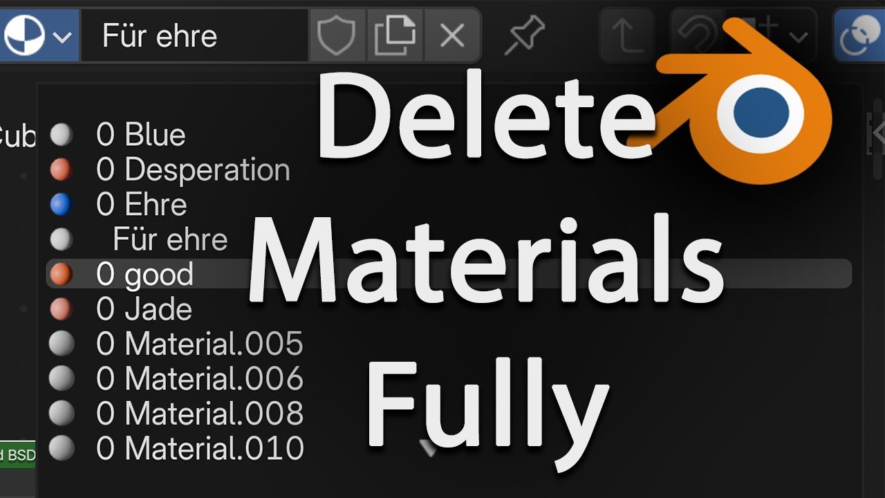 Blender How to get rid of Unused Textures - YouTube