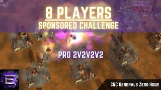 LIVE | PRO 2v2v2v2 | Sponsored Challenges 8 players | C&C Zero Hour