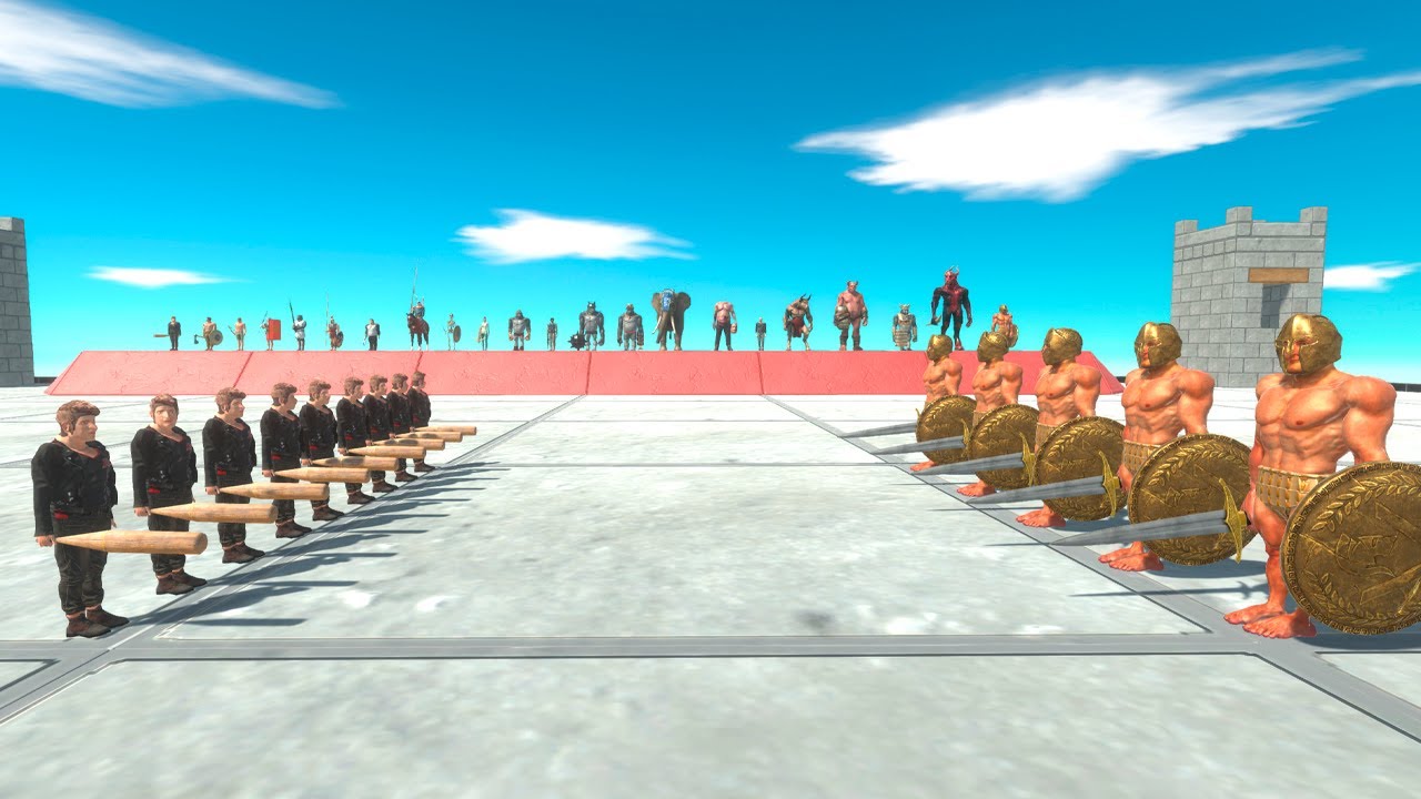 20 vs 20 Units With Weapons Tournament - Animal Revolt Battle Simulator