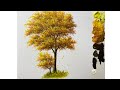Paint a Detailed Trees step by step Acrylic Painting