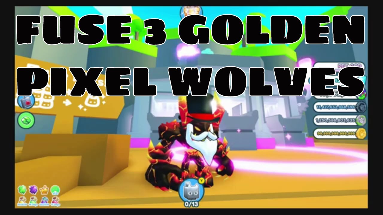 What happens if you fuse 3 Golden PIXEL WOLF (Pet Simulator X)