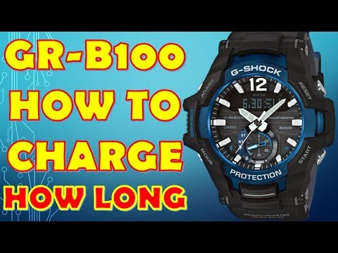 G Shock Gr B100 1a How To Charge Casio Solar Watch Youtube