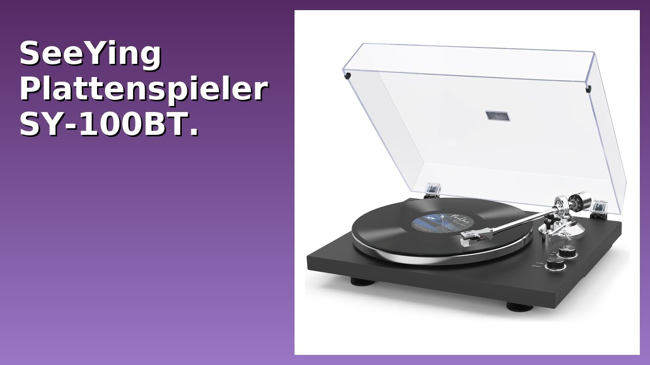 BEWERTUNG (2025): SeeYing Plattenspieler SY-100BT.. WESENTLICHE Einzelheiten