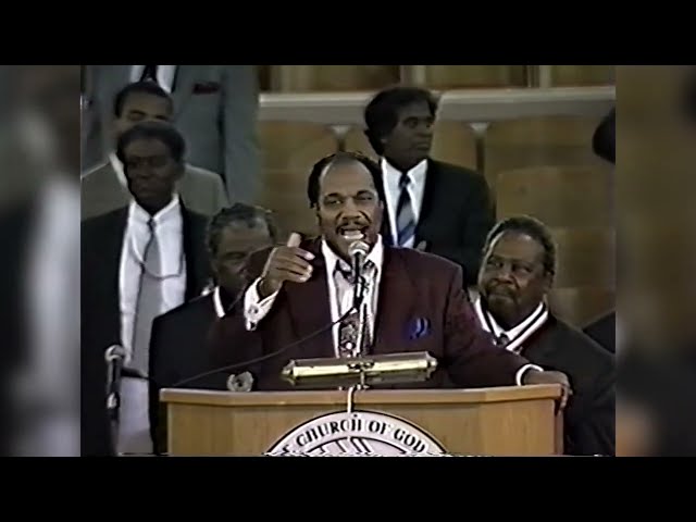 Bishop Willie J. Campbell Preaches COGIC Men's Day (1997) class=