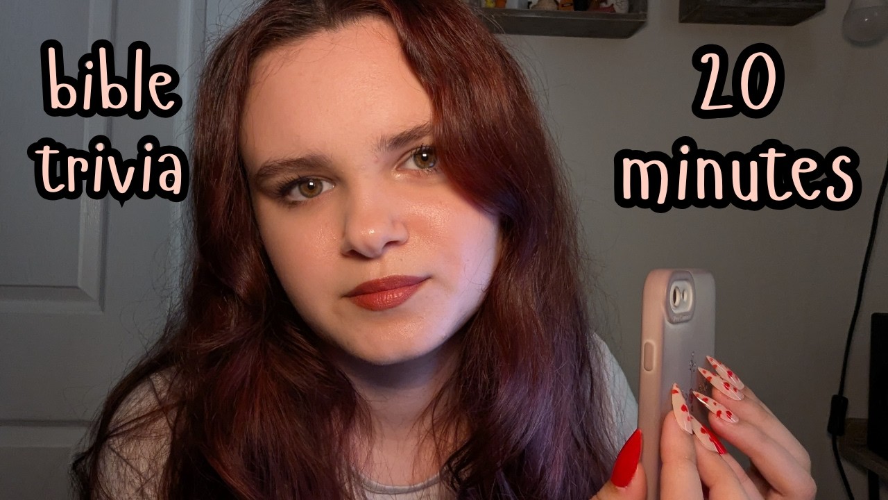asking you bible trivia questions ASMR ✝️