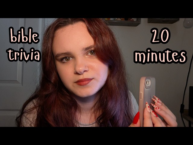 asking you bible trivia questions ASMR ✝️