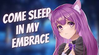 Flirty fox goddess cuddles and soothes you to sleep [F4A][ASMR][Tail brushing][Fluffy cuddles]