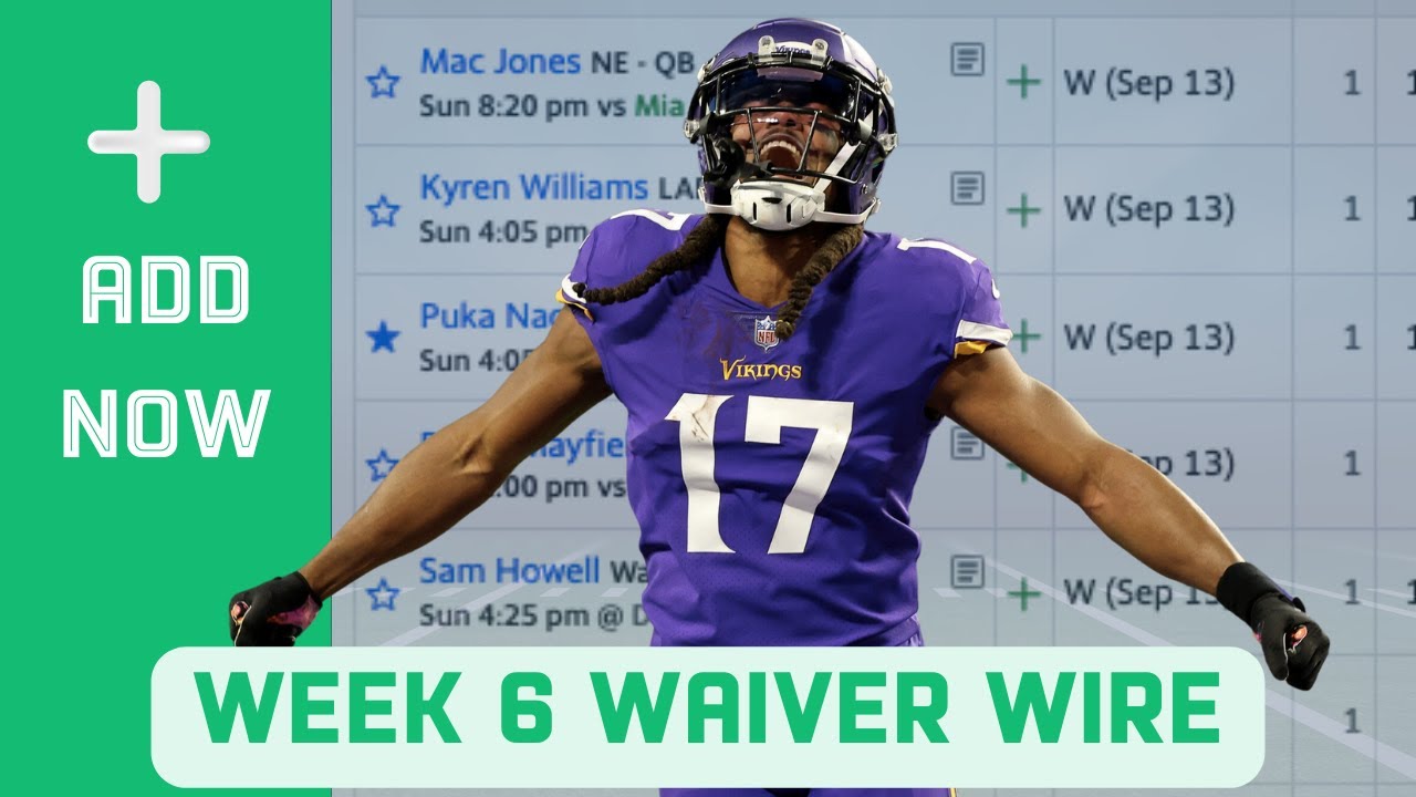 Week 6 Fantasy Football Waiver Wire: Top-10 Pickups ft. KJ Osborn, Emari Demercado