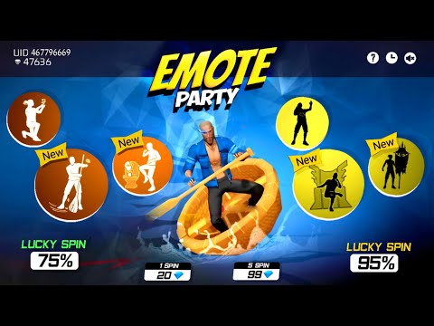 Emote Party Event Free Fire 2024🥳🤯 