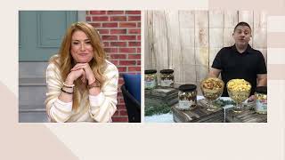 Celebrity Farmer Jon's (2) 10oz Jars Celebration Gourmet Popped Caramel Popcorn on QVC Profile