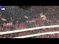 Ongeregeldheden in het uitvak bij Benfica - Ajax