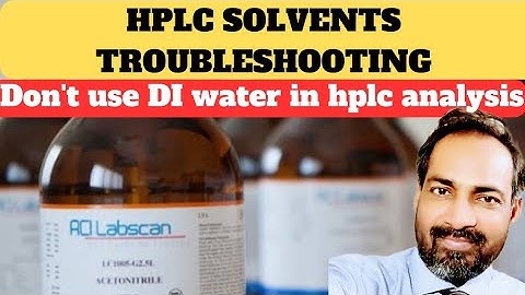 hplc mobile phase troubleshooting | HPLC solvents preparation | hindi