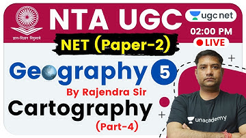 NTA UGC NET 2020 (Paper-2) | Geography by Rajendra Sir | Cartography (Part-4)