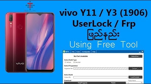 vivo Y11 / Y3 (1906) UserLock , Frp Remove _ Only Free Tool